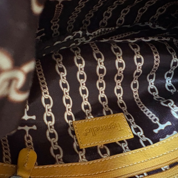 Tignanello Golden Yellow Leather Handbag - Picture 3 of 4